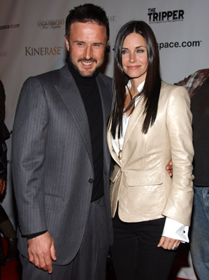 David Arquette and Courteney Cox at event of The Tripper (2006)