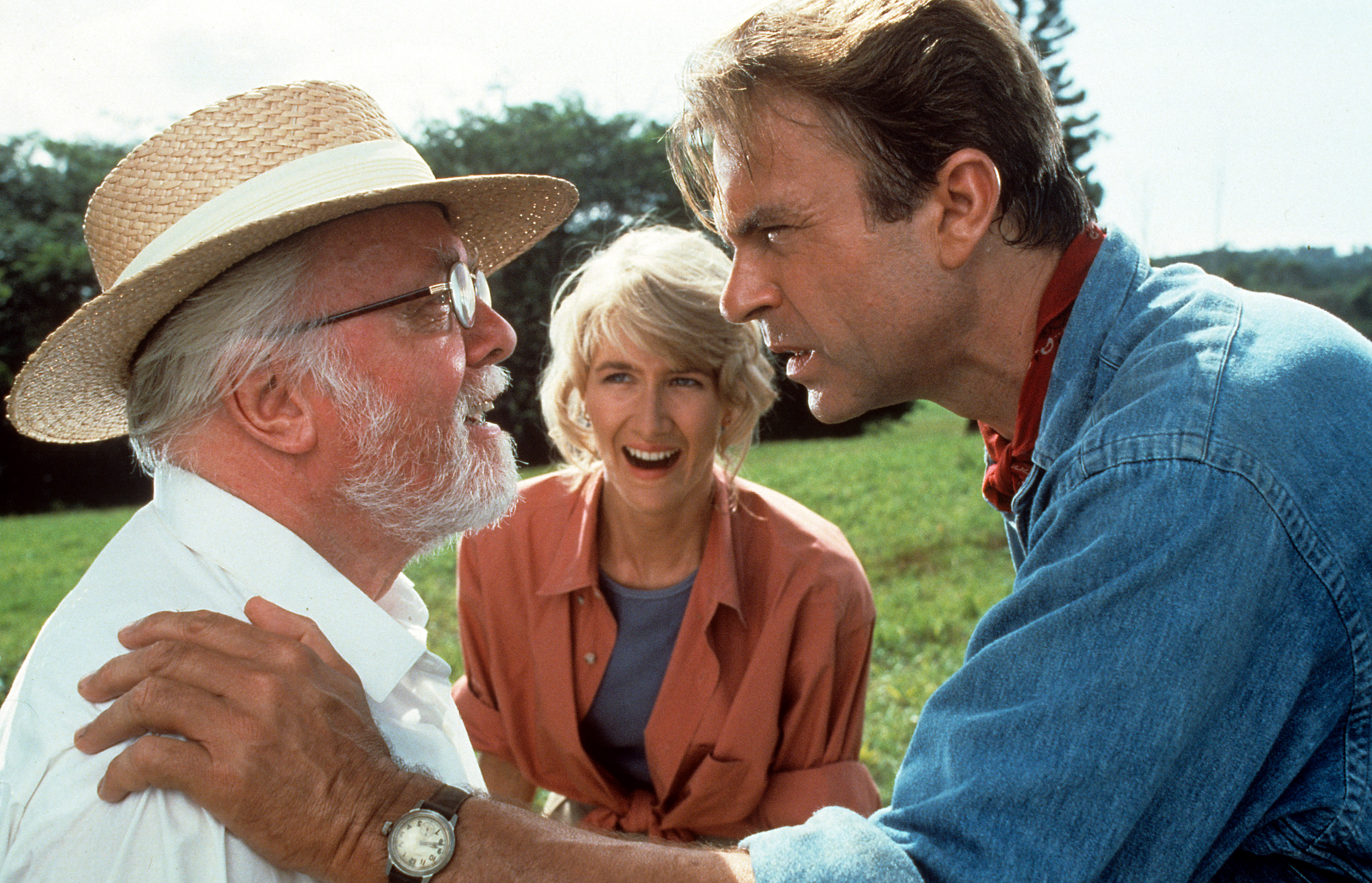 Still of Richard Attenborough, Laura Dern and Sam Neill in Juros periodo parkas (1993)