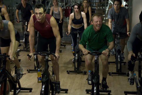 Still of Hank Azaria and Simon Pegg in Run Fatboy Run (2007)