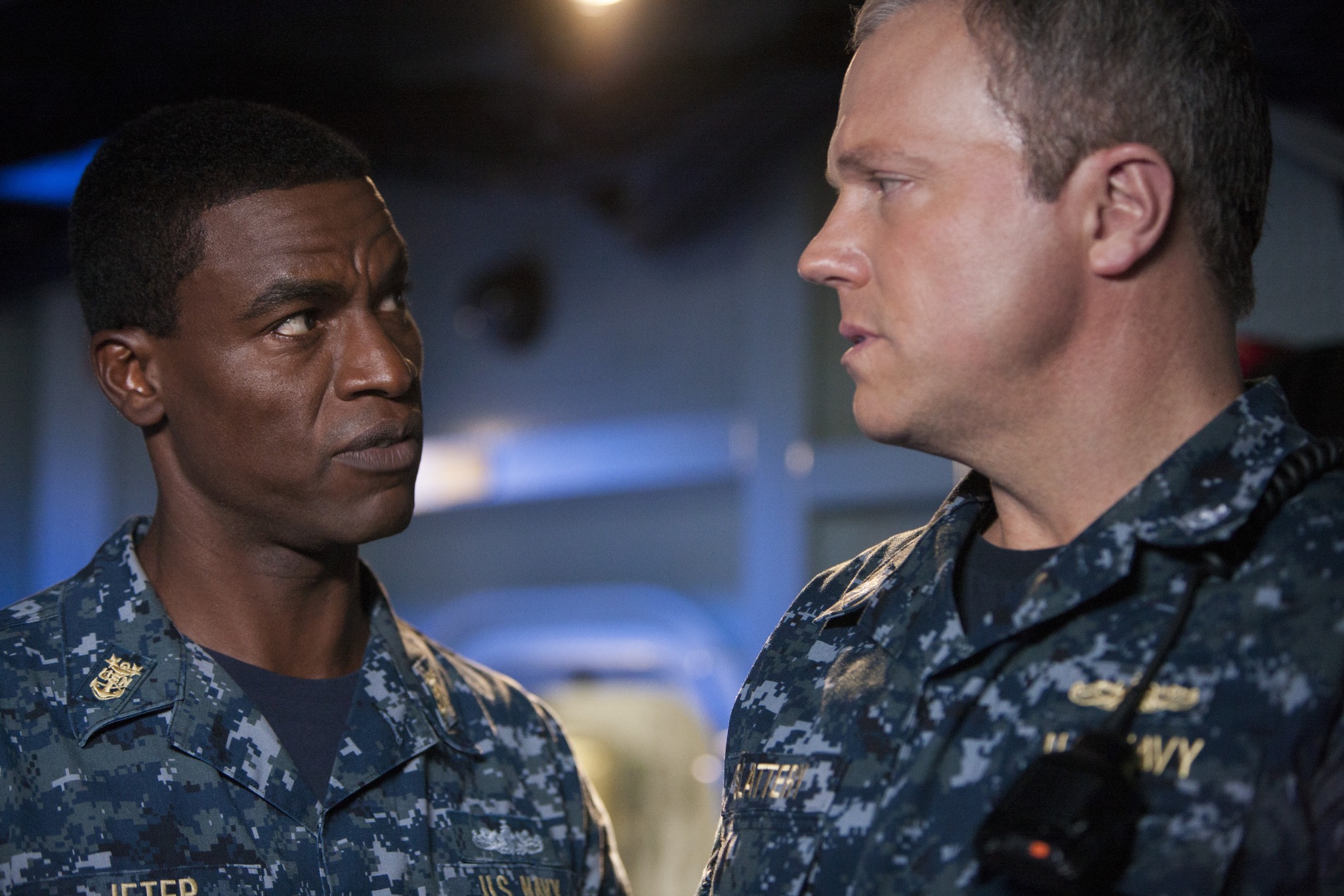 Still of Adam Baldwin and Charles Parnell in The Last Ship (2014)