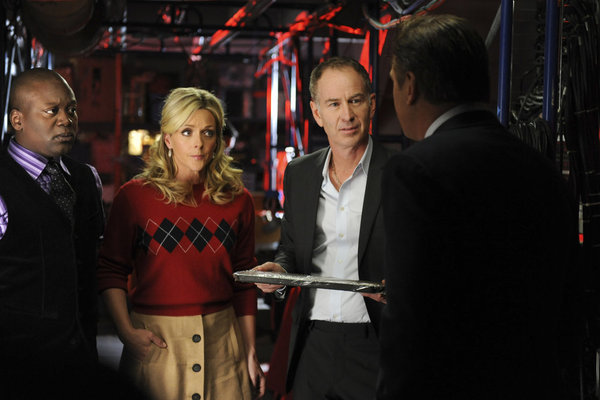 Still of Alec Baldwin, Jane Krakowski, John McEnroe and Tituss Burgess in 30 Rock (2006)