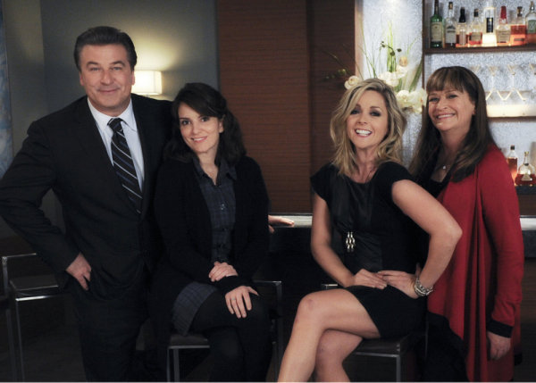 Still of Alec Baldwin, Jane Krakowski, Tina Fey and Jan Hooks in 30 Rock (2006)