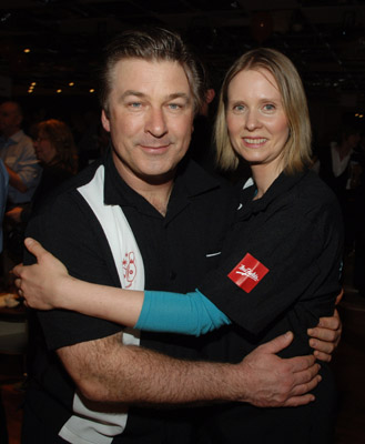 Alec Baldwin and Cynthia Nixon