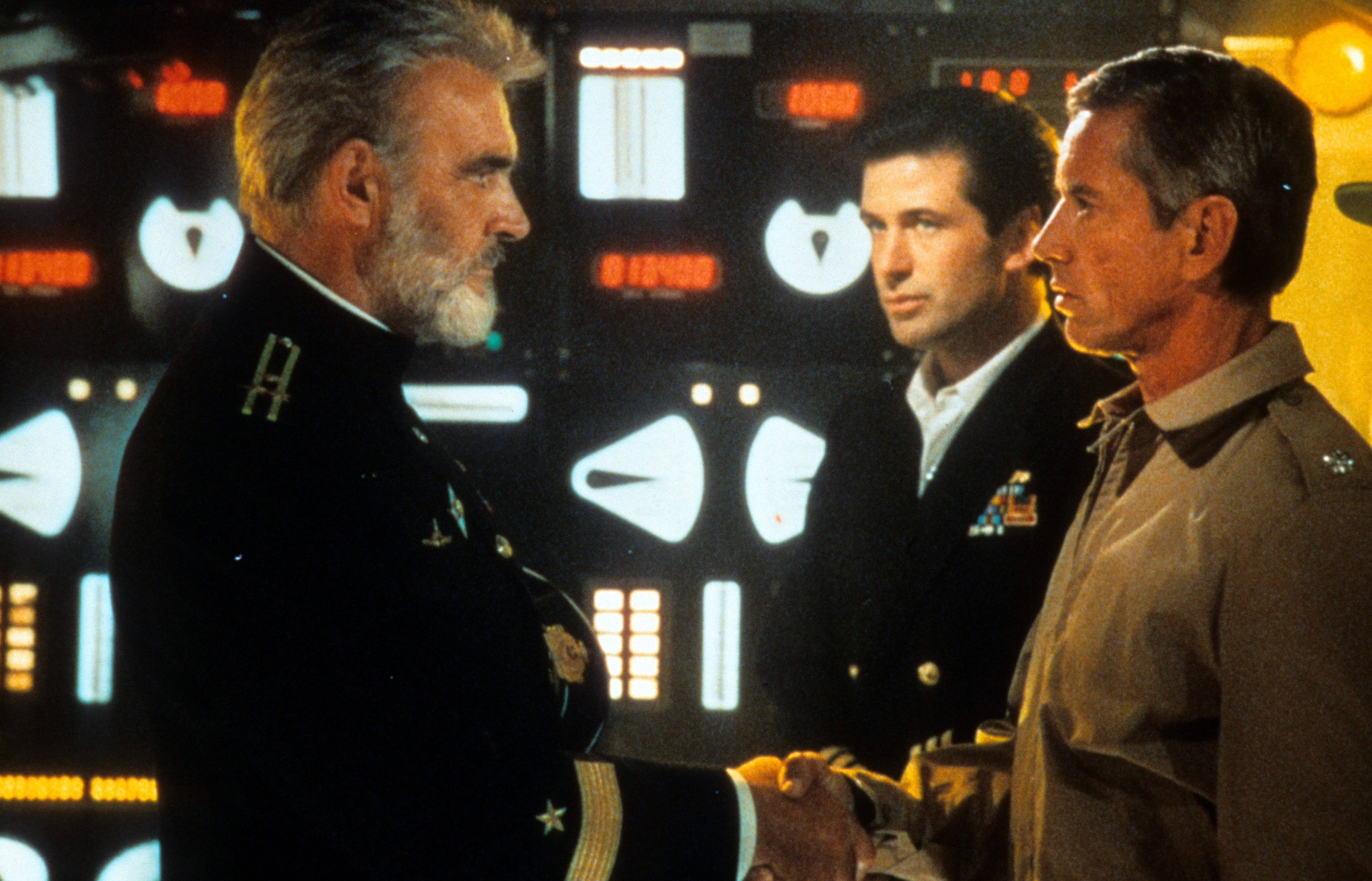 Still of Sean Connery, Alec Baldwin and Scott Glenn in The Hunt for Red October (1990)