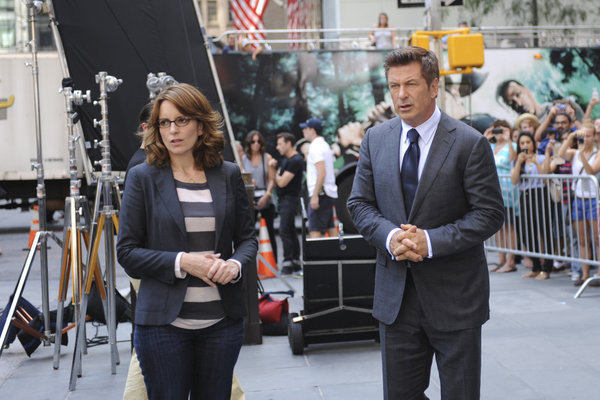 Still of Alec Baldwin and Tina Fey in 30 Rock (2006)