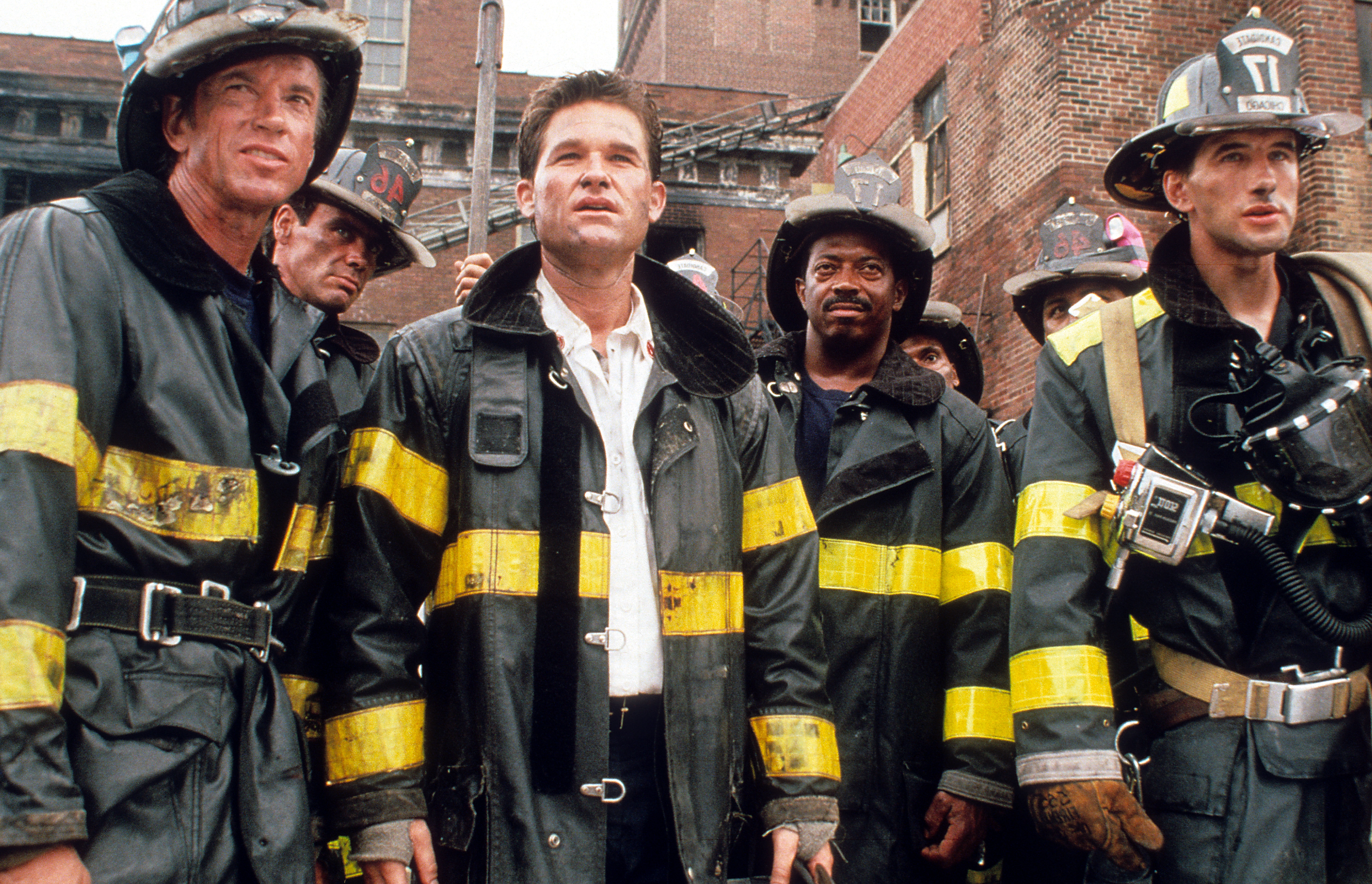 Still of William Baldwin, Kurt Russell and Scott Glenn in Backdraft (1991)