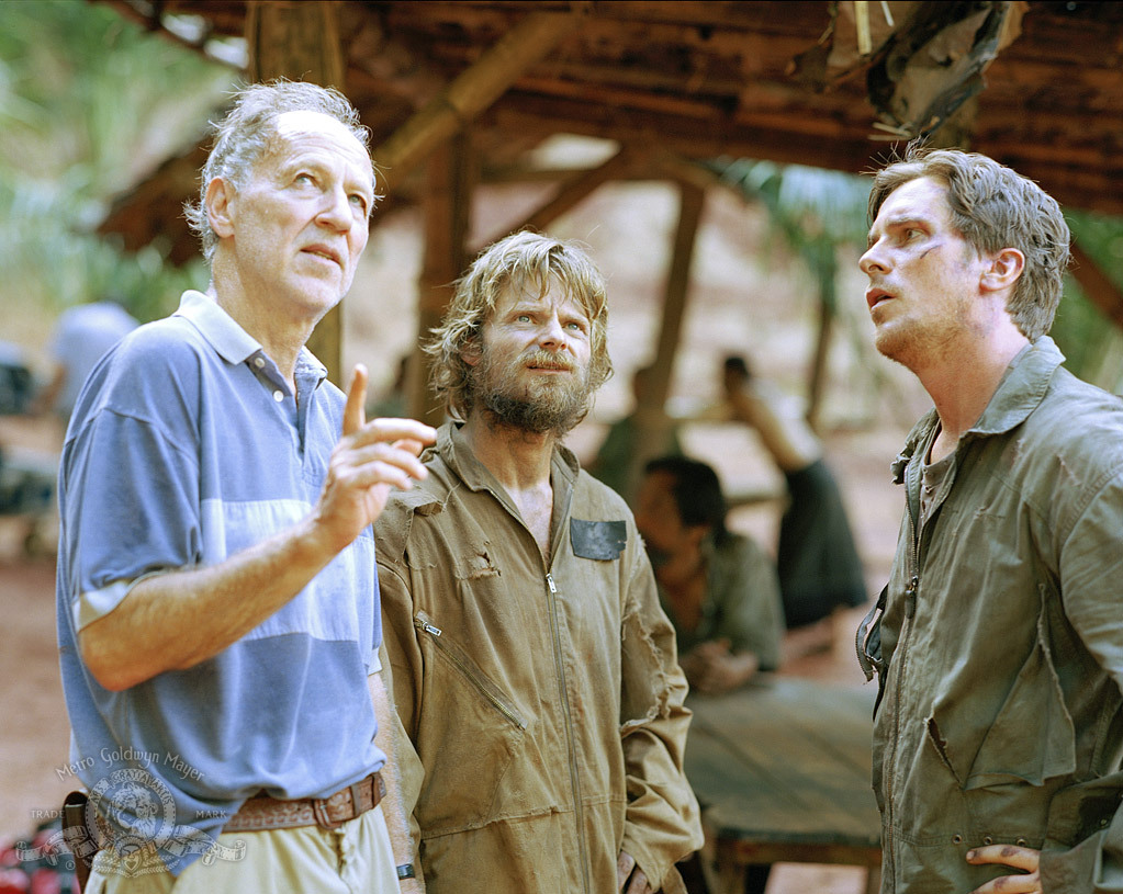 Christian Bale, Werner Herzog and Steve Zahn in Rescue Dawn (2006)