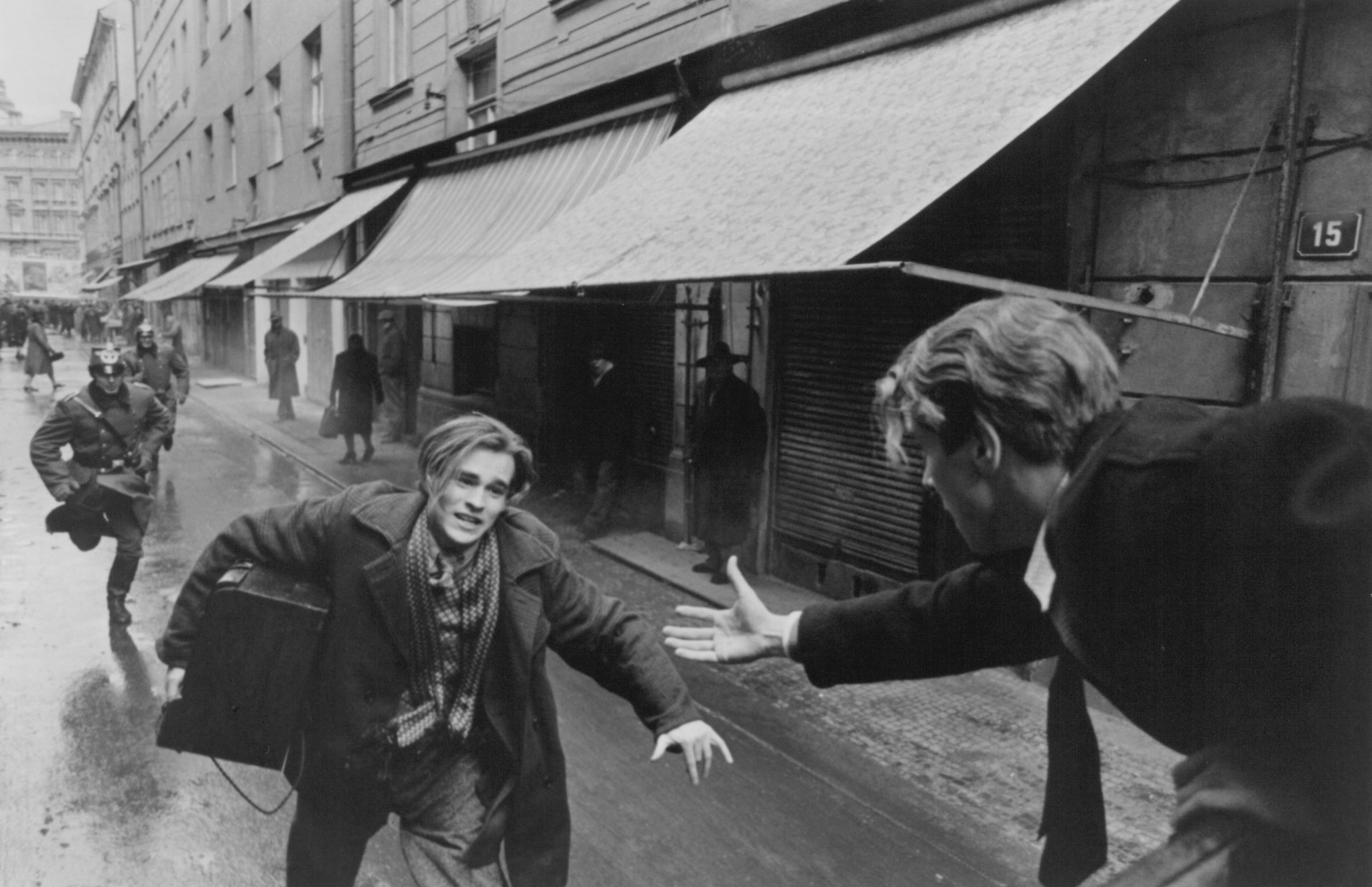 Still of Christian Bale and Robert Sean Leonard in Swing Kids (1993)