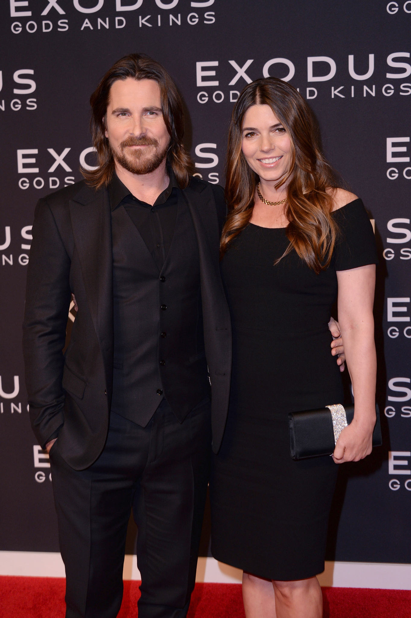 Christian Bale and Sibi Blazic at event of Egzodas. Dievai ir karaliai (2014)