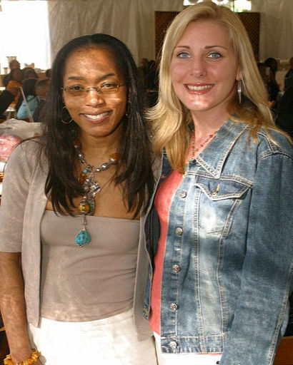 Deidra Sarego and Angela Bassett at the 1st Annual Take Wings Foundation Fundraiser.