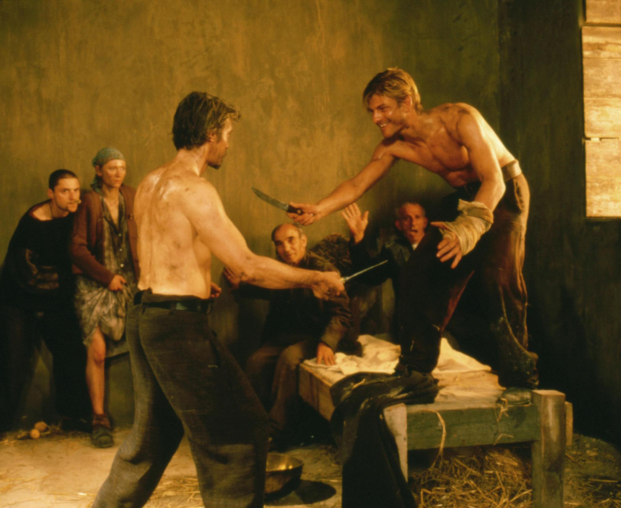 Still of Sean Bean and Nigel Terry in Caravaggio (1986)