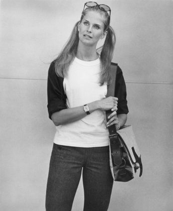 Candice Bergen during filming of 