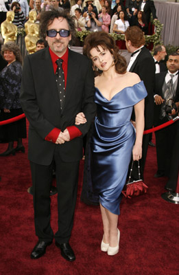 Helena Bonham Carter and Tim Burton at event of The 78th Annual Academy Awards (2006)