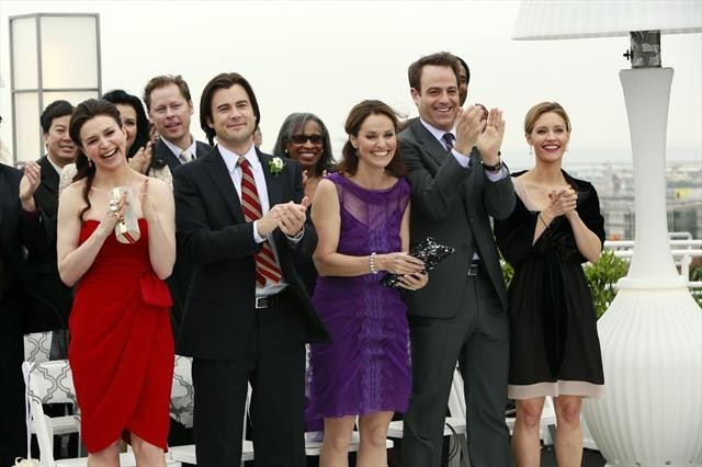 Still of Amy Brenneman, Paul Adelstein, Caterina Scorsone, KaDee Strickland and Matt Long in Private Practice (2007)