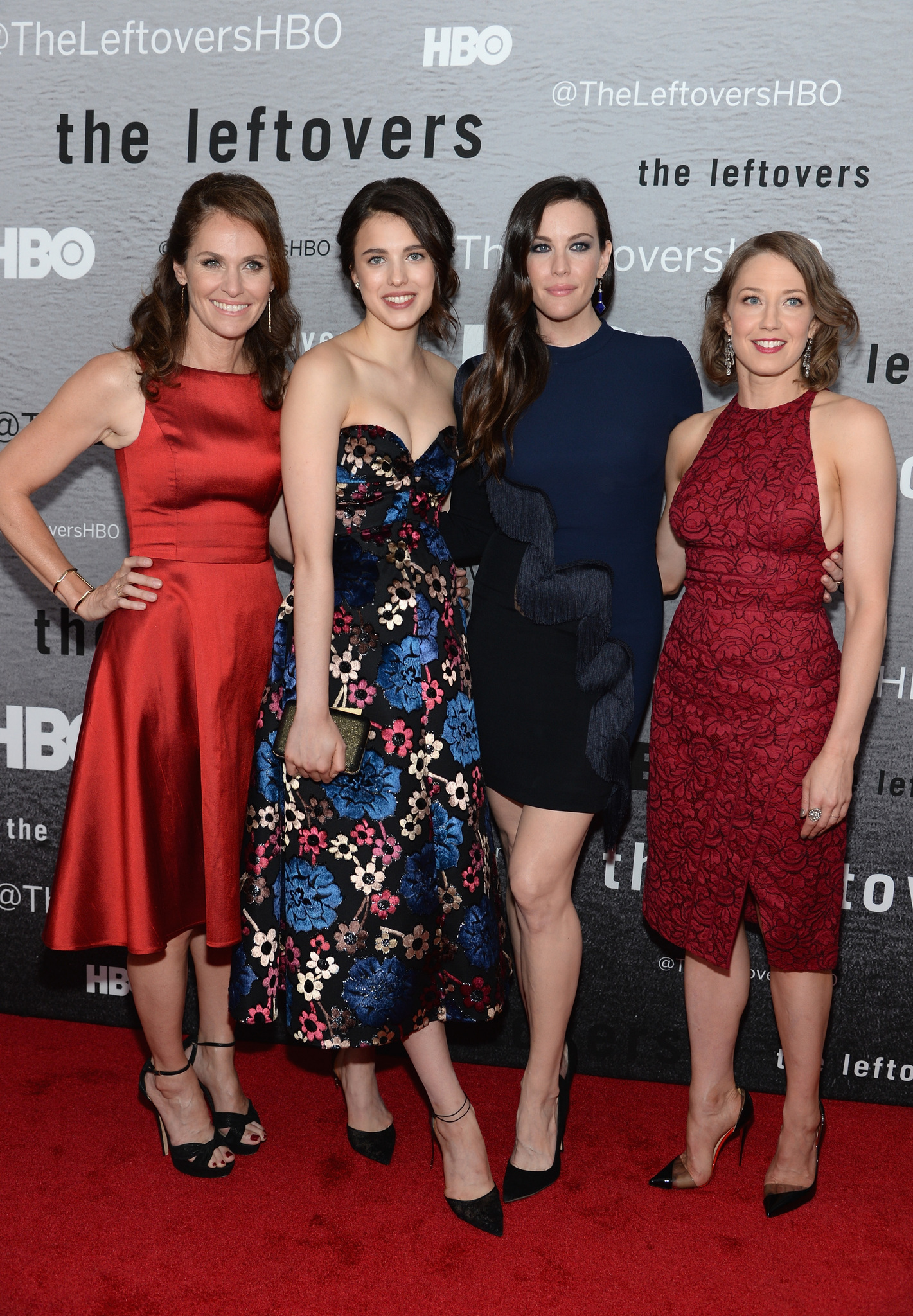 Liv Tyler, Amy Brenneman, Carrie Coon and Margaret Qualley at event of The Leftovers (2014)