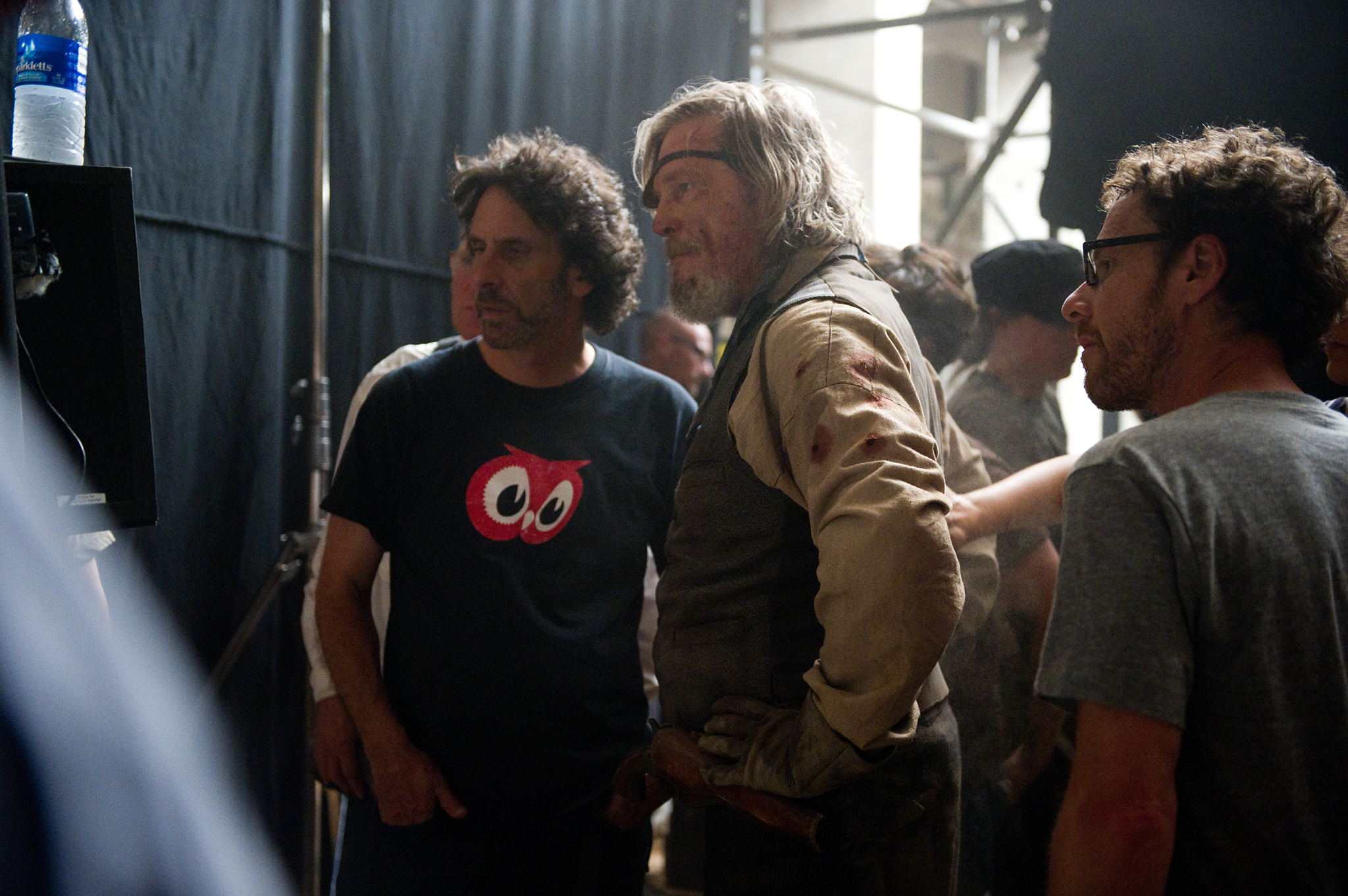 Still of Jeff Bridges, Ethan Coen and Joel Coen in Tikras isbandymas (2010)