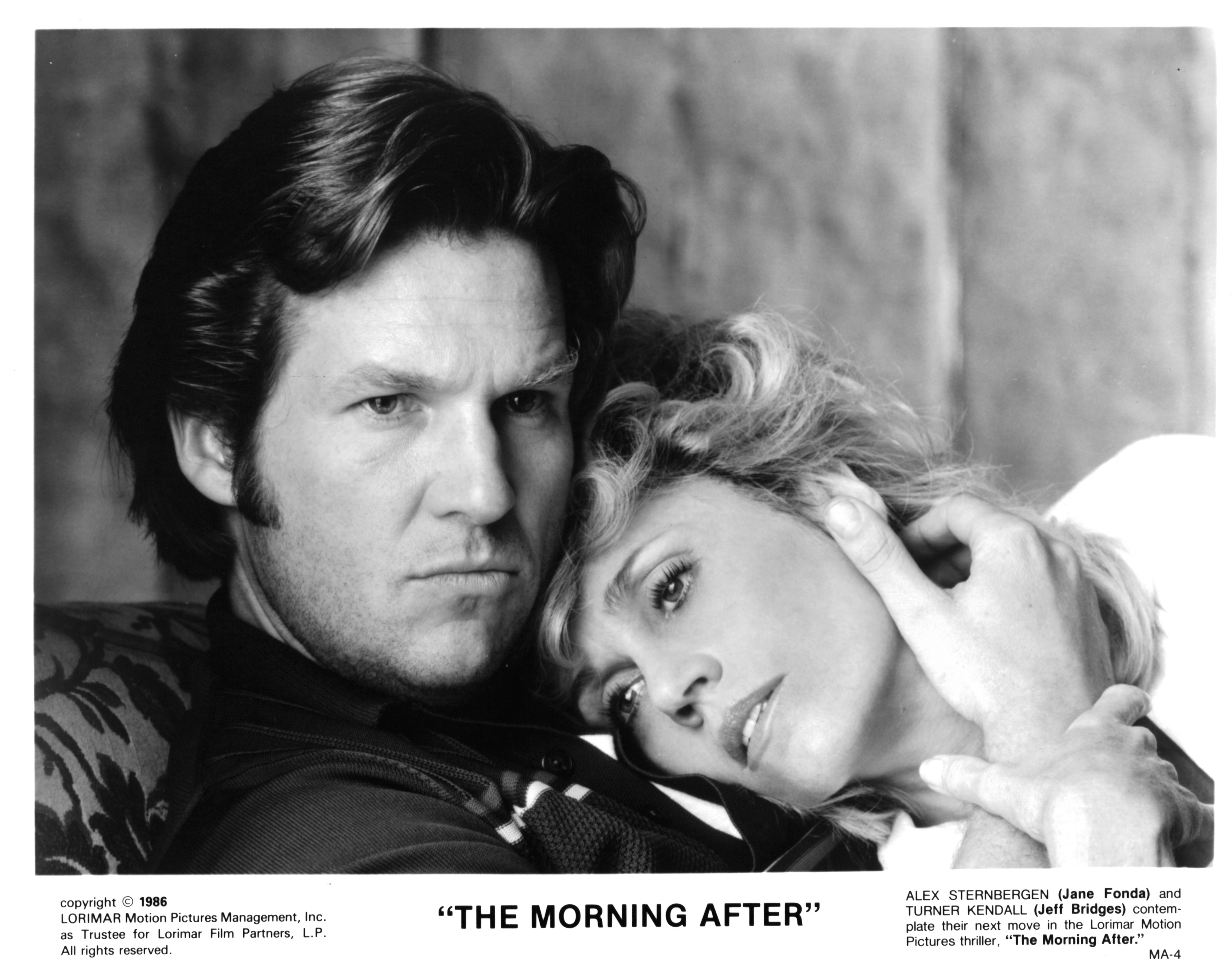 Still of Jeff Bridges and Jane Fonda in The Morning After (1986)
