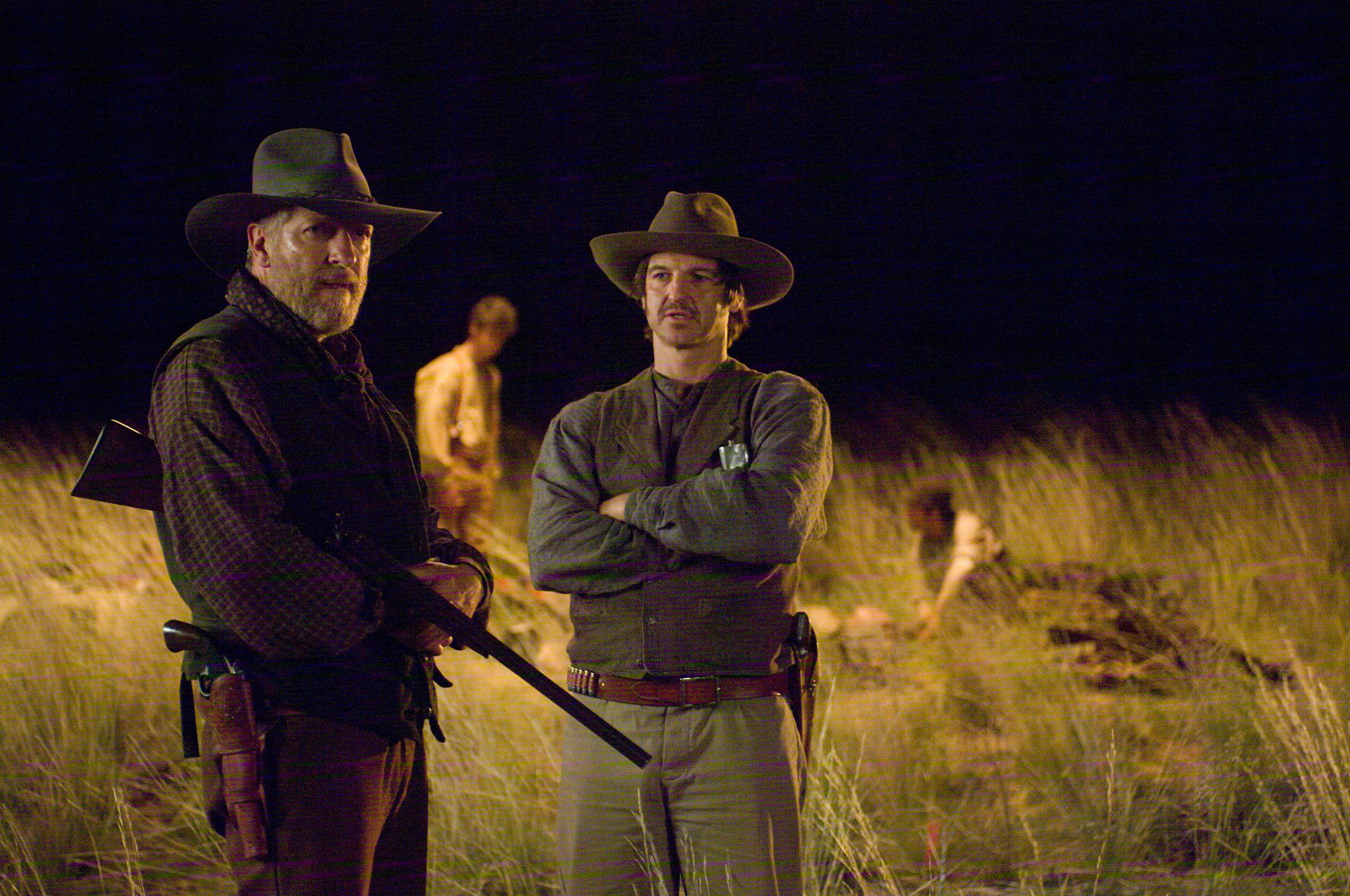 Still of Clancy Brown and William Mapother in The Burrowers (2008)