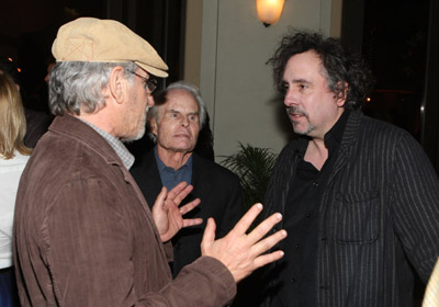 Steven Spielberg, Tim Burton and Richard D. Zanuck at event of Sweeney Todd: The Demon Barber of Fleet Street (2007)