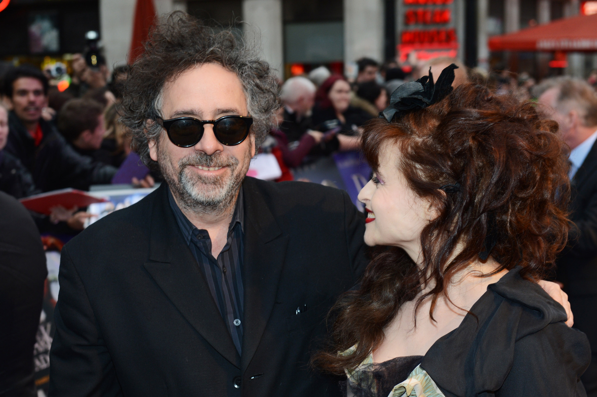 Helena Bonham Carter and Tim Burton at event of Nakties seseliai (2012)
