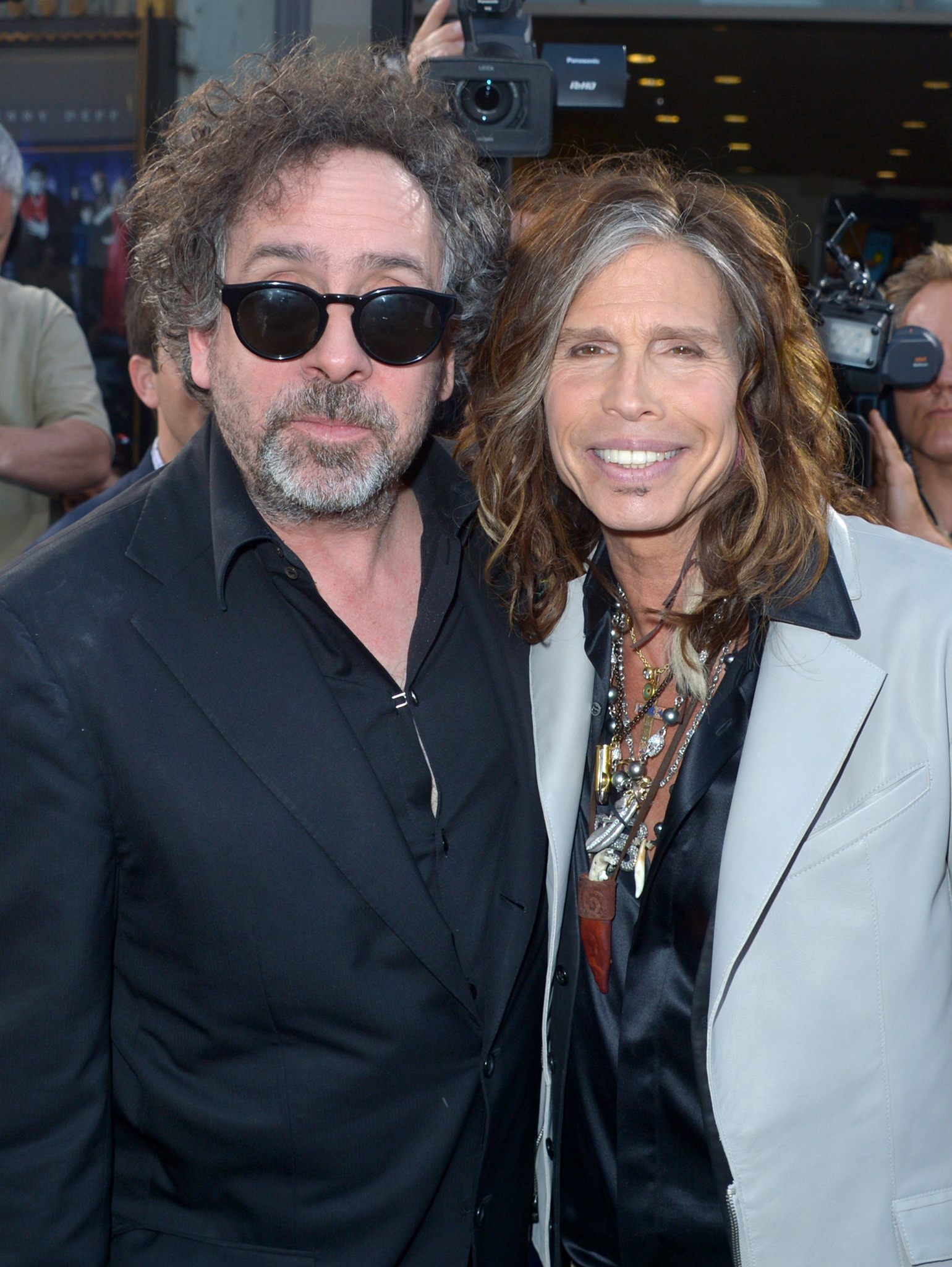 Tim Burton, Alice Cooper and Steven Tyler at event of Nakties seseliai (2012)