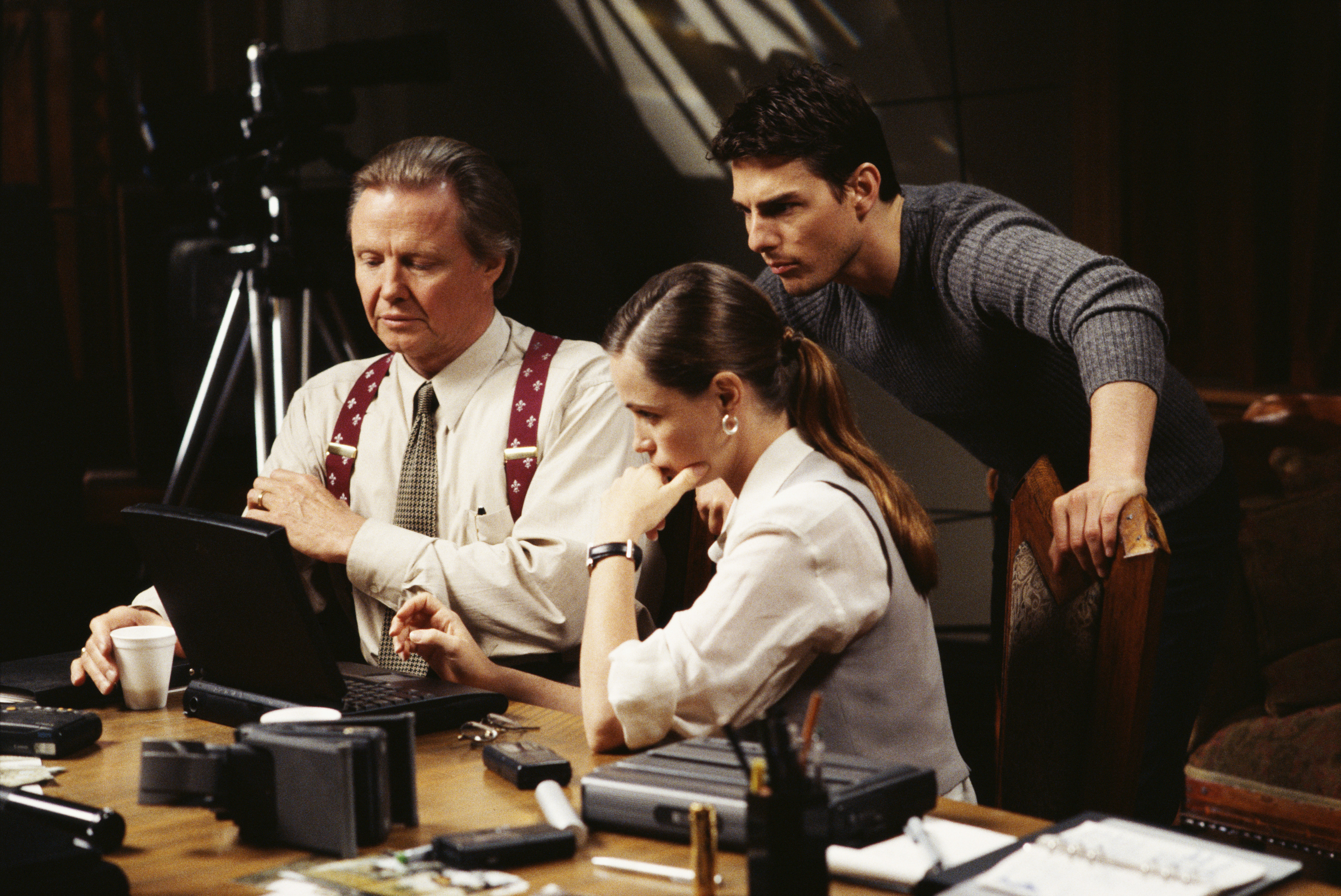 Still of Tom Cruise, Emmanuelle Béart and Jon Voight in Mission: Impossible (1996)