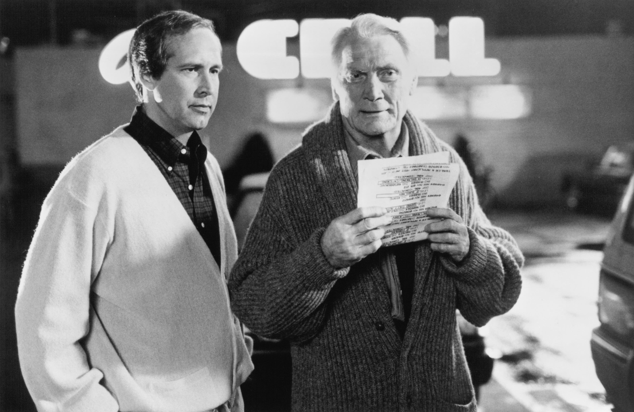 Still of Chevy Chase and Jack Palance in Cops and Robbersons (1994)