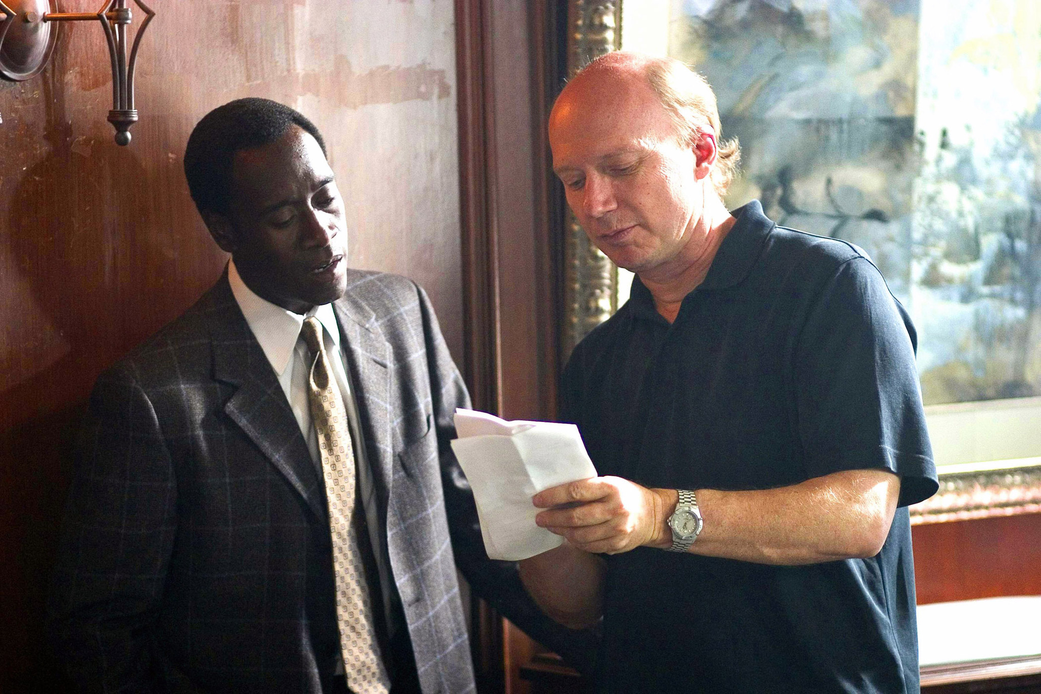 Still of Don Cheadle and Paul Haggis in Crash (2004)