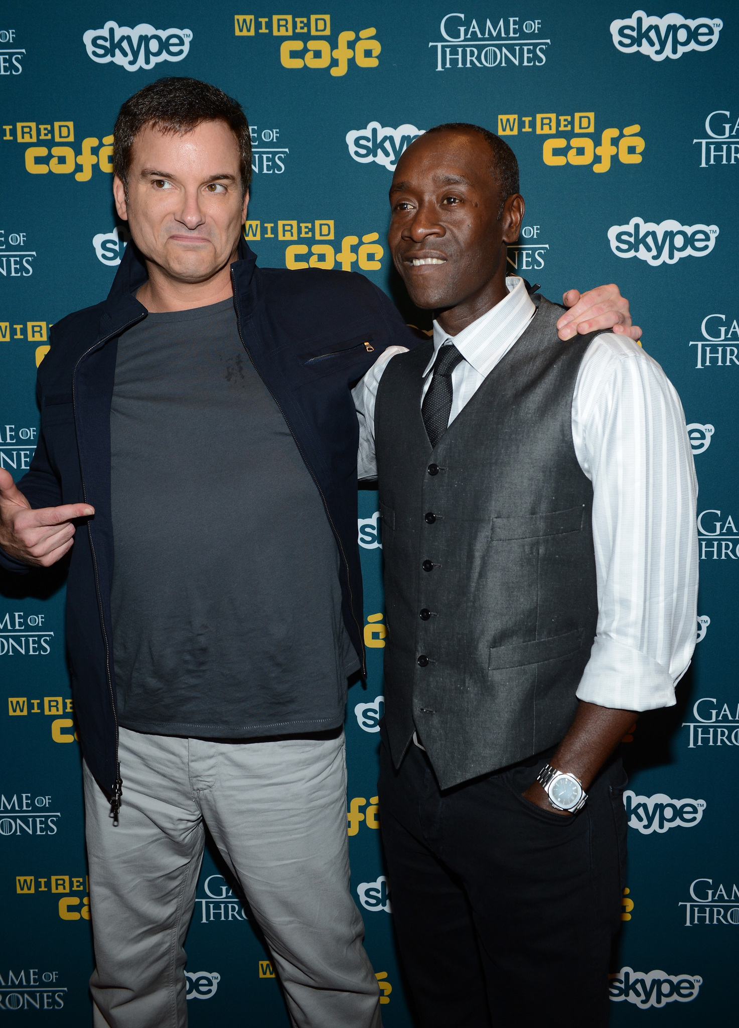 Don Cheadle and Shane Black