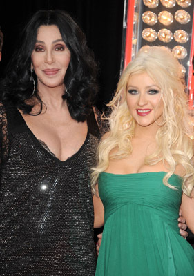 Cher and Christina Aguilera at event of Burleska (2010)