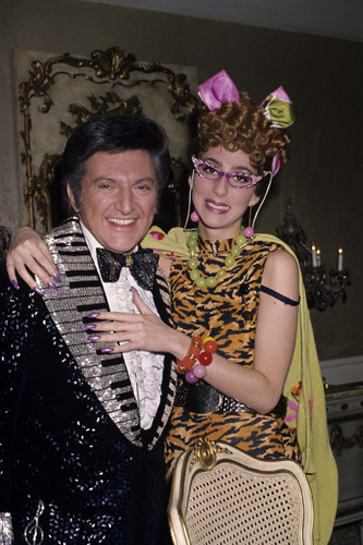 Cher and Lee Liberace circa 1970s