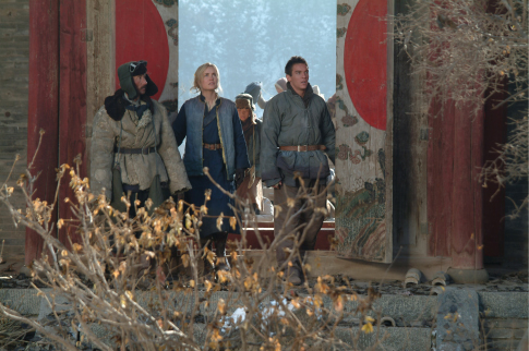 Still of Yun-Fat Chow, Jonathan Rhys Meyers and Radha Mitchell in The Children of Huang Shi (2008)