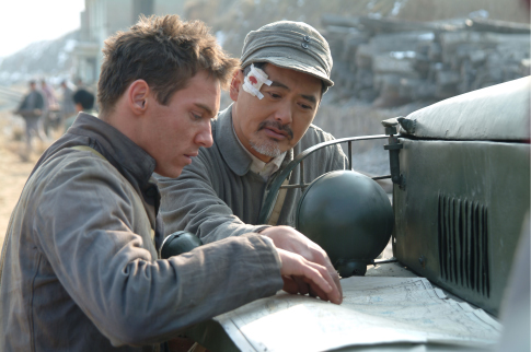 Still of Yun-Fat Chow and Jonathan Rhys Meyers in The Children of Huang Shi (2008)