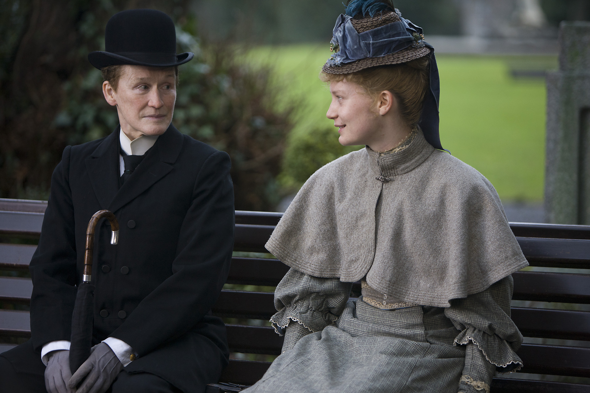 Still of Glenn Close and Mia Wasikowska in Albert Nobbs (2011)