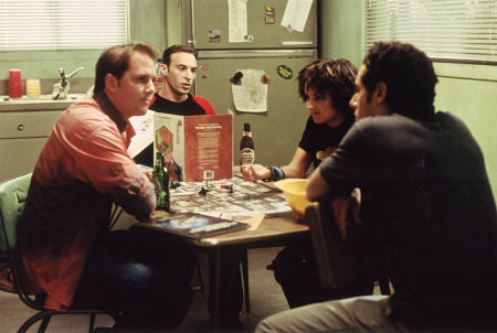 From left to right - Marcus Thomas, Max Wein, Rachael Leigh Cook, Paulo Costanzo