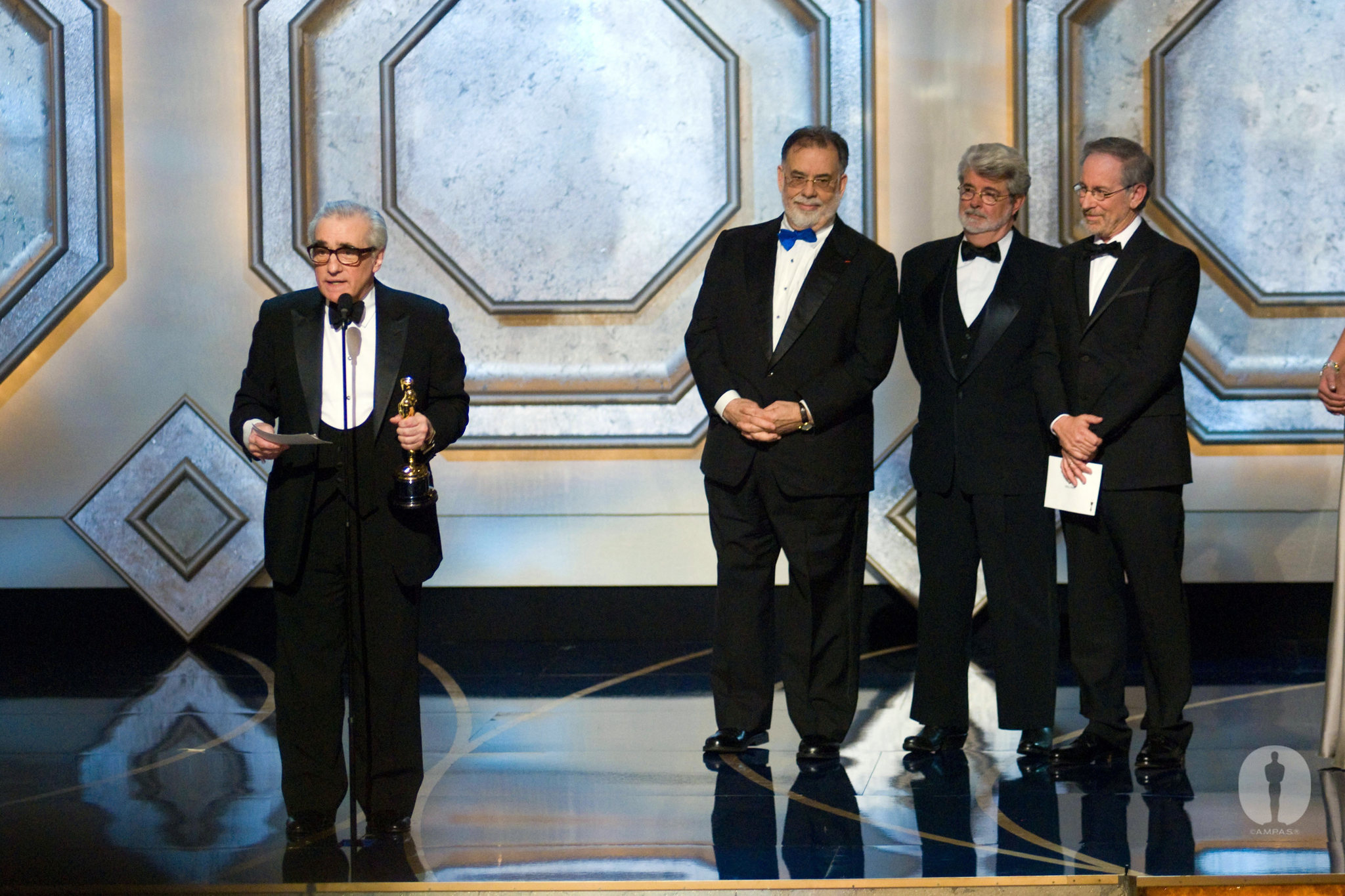George Lucas, Martin Scorsese, Steven Spielberg and Francis Ford Coppola at event of The 79th Annual Academy Awards (2007)