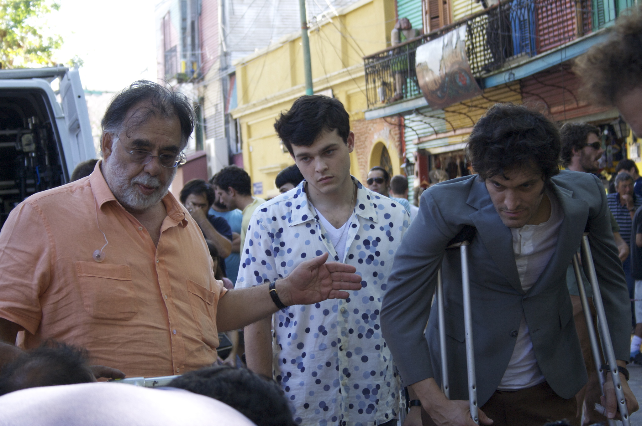 Still of Francis Ford Coppola, Vincent Gallo and Alden Ehrenreich in Tetro (2009)