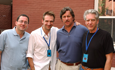 Ralph Fiennes, David Cronenberg and Tom Bernard at event of Spider (2002)
