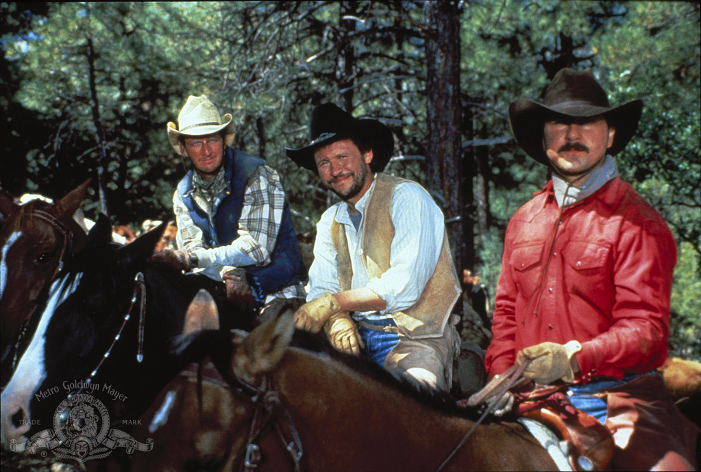 Still of Billy Crystal, Bruno Kirby and Daniel Stern in City Slickers (1991)