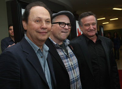 Robin Williams, Billy Crystal and Bobcat Goldthwait at event of World's Greatest Dad (2009)