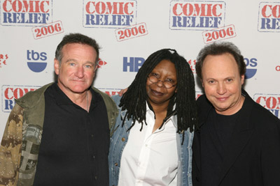 Whoopi Goldberg, Robin Williams and Billy Crystal at event of Comic Relief 2006 (2006)