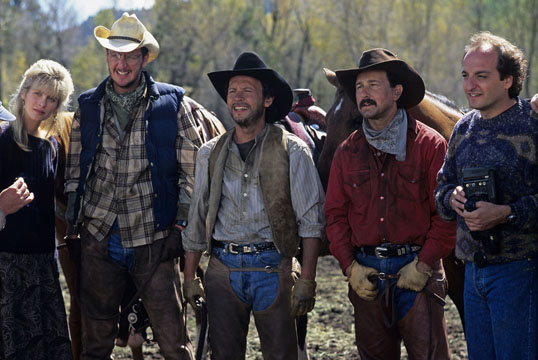 Billy Crystal, Bruno Kirby and Daniel Stern in City Slickers (1991)