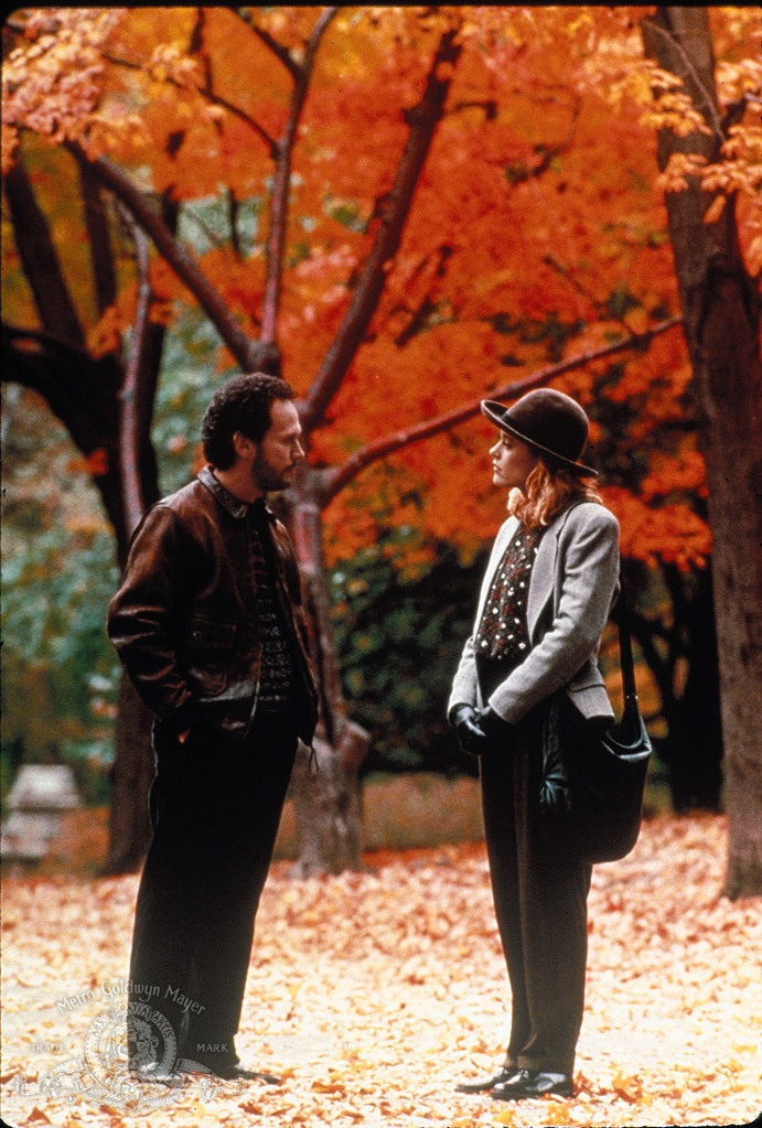 Still of Meg Ryan and Billy Crystal in Kai Haris sutiko Sale (1989)