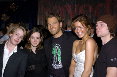 Macaulay Culkin, Patrick Fugit, Jena Malone, Mandy Moore and Michael Ohoven at event of Saved! (2004)