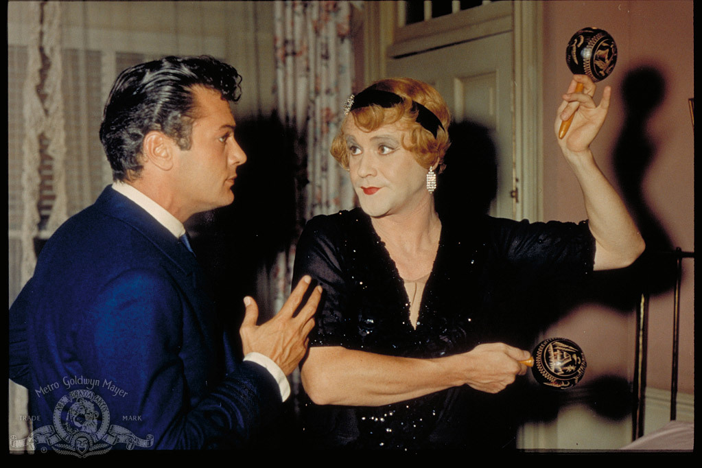 Still of Tony Curtis and Jack Lemmon in Dziaze tik merginos (1959)