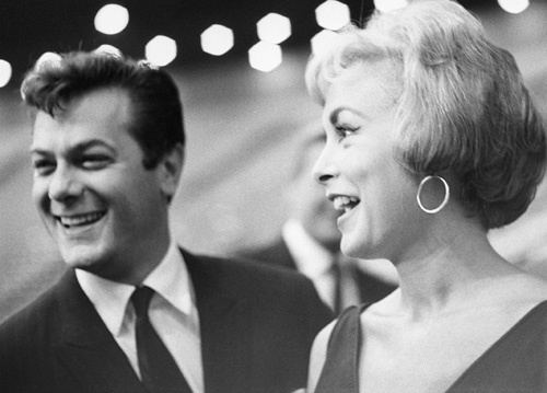 Tony Curtis and Janet Leigh at an event surrounding the Democratic National Convention