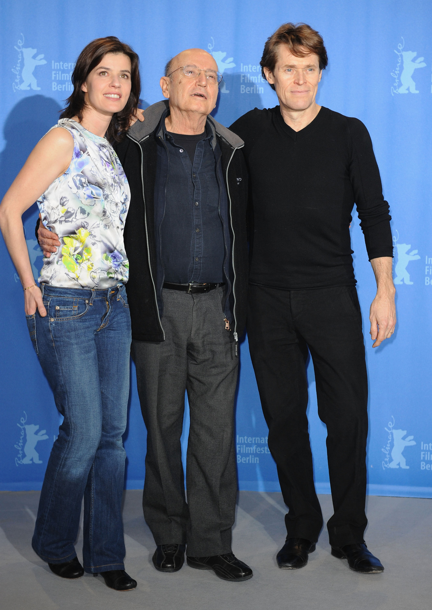 Willem Dafoe, Theodoros Angelopoulos and Irène Jacob