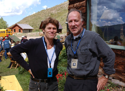 Willem Dafoe and Werner Herzog
