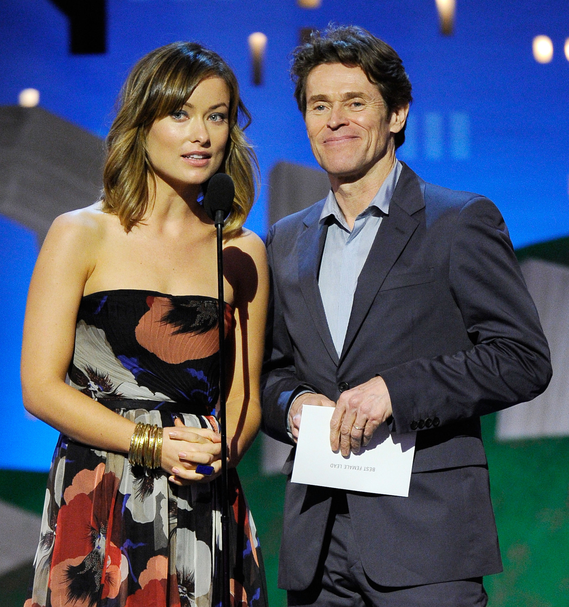 Willem Dafoe and Olivia Wilde