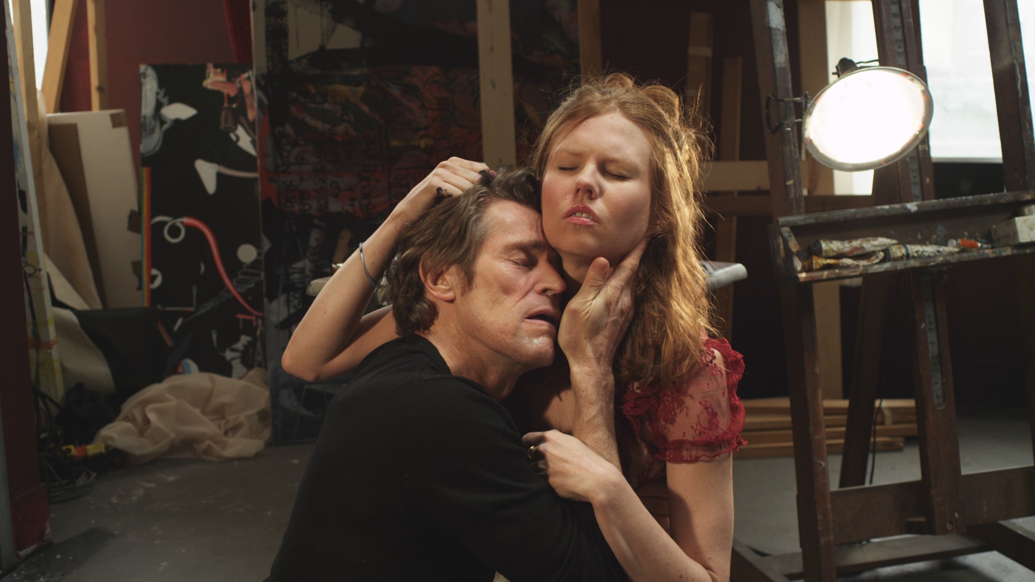 Still of Willem Dafoe and Shanyn Leigh in 4:44 Last Day on Earth (2011)
